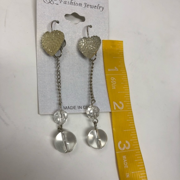 Fashion Jewelry Heart Dangle Earrings - Picture 4 of 6